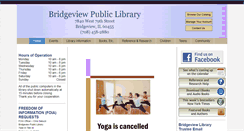 Desktop Screenshot of bridgeviewlibrary.org